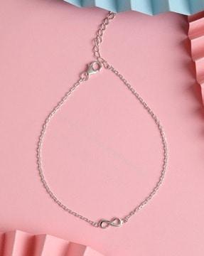 silver infinity anklet payal