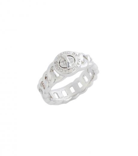 silver katie turnlock small ring