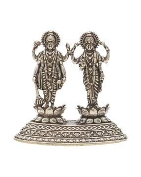 silver lakshmi narayan idol
