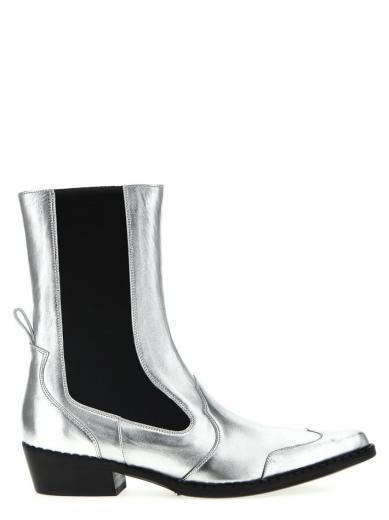 silver otis ankle boots