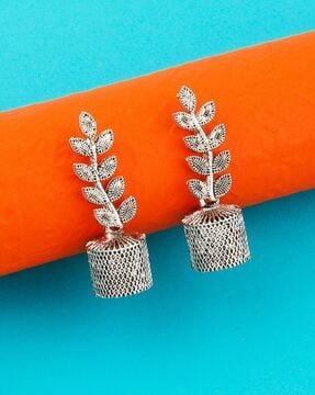 silver plated ethnic earrings