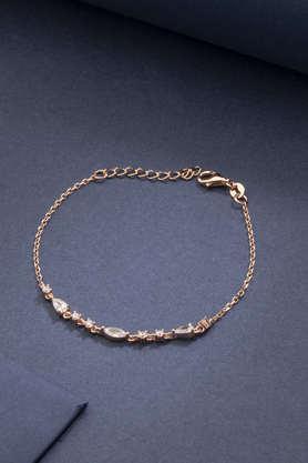 silver chain of tiny gems bracelet