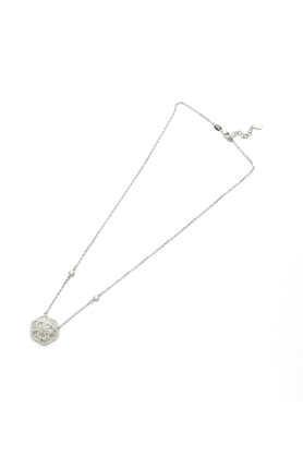 silver classic flora necklace set