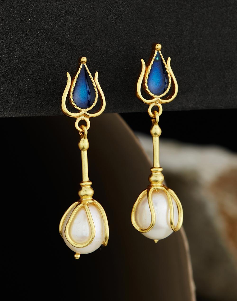 silver dangler earrings
