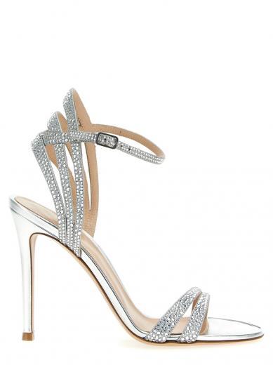 silver freesia heels