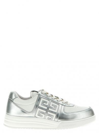 silver g4 low top sneakers