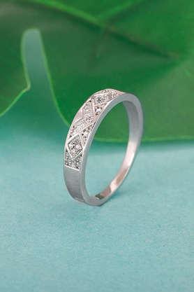 silver modern minimalism men's ring