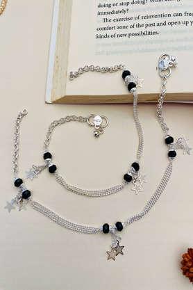 silver plated anklet