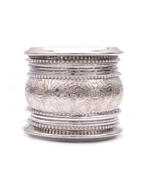 silver-plated bangle set