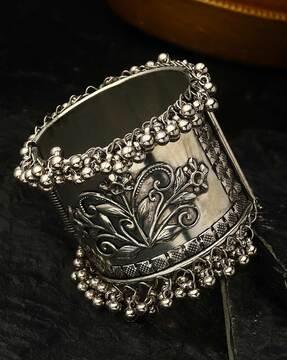 silver-plated bangle