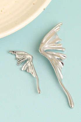 silver plated designer party stud for women