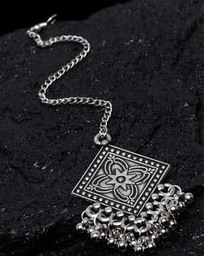 silver-plated handcrafted mangtikka