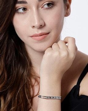 silver-plated link bracelet