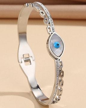 silver-plated slip-on thin bangle