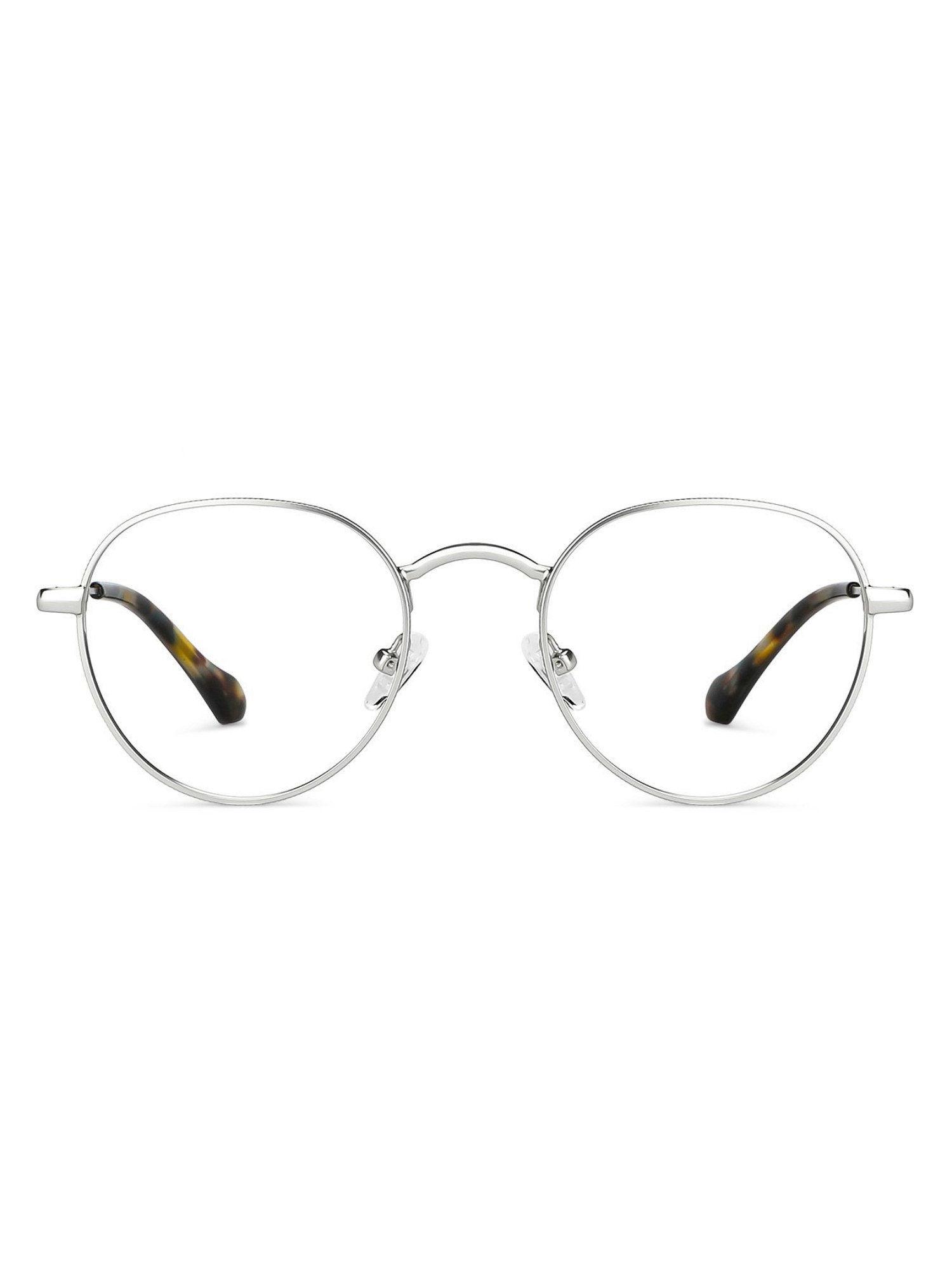 silver round computer glasses - lb e14131