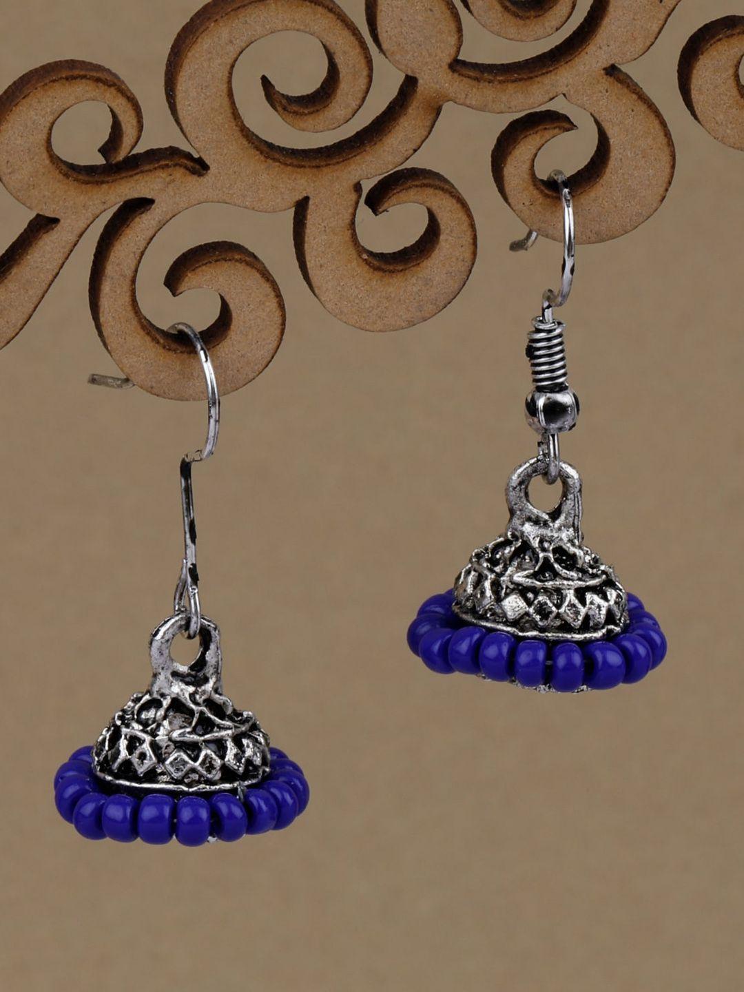silver shine silver-plated classic traditional jhumkas