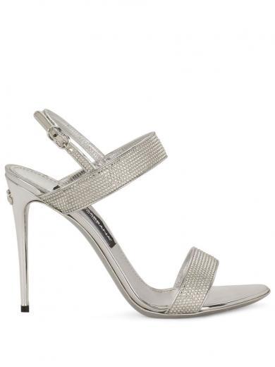 silver silver keira satin sandals