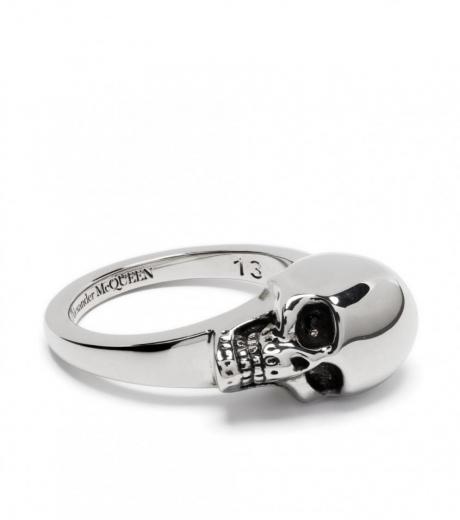 silver skull ring