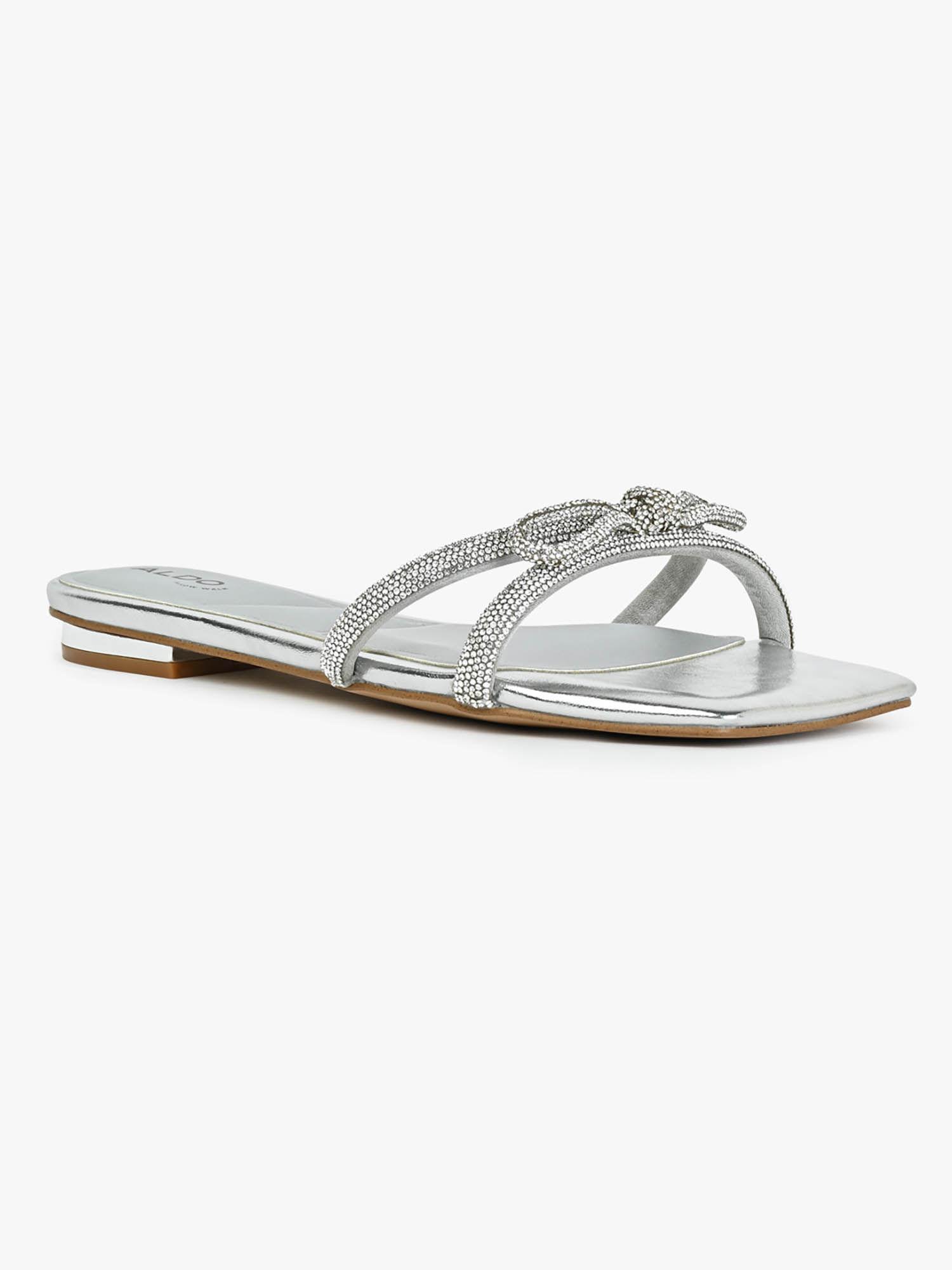 silver slide flats