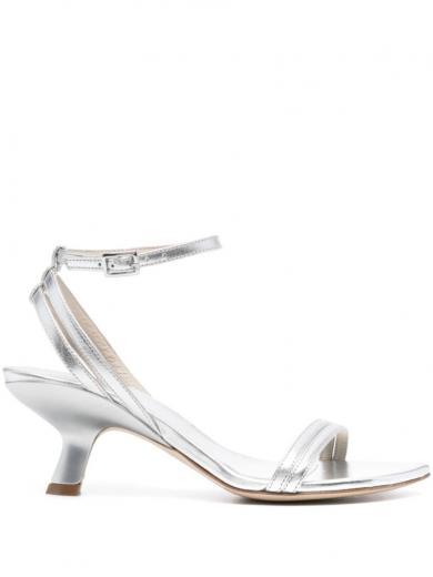 silver slingback sandals