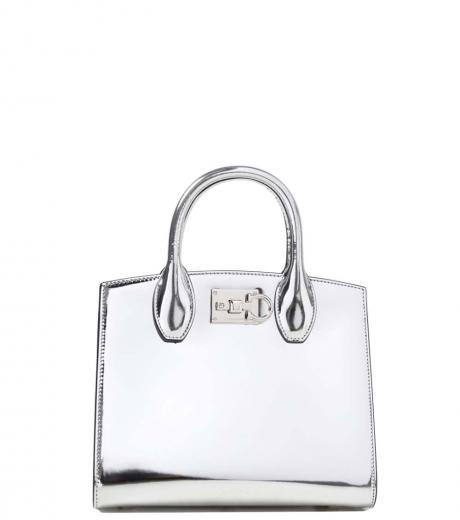 silver studio box mini satchel