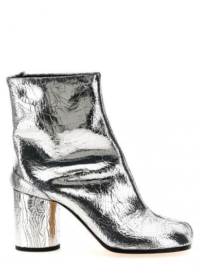 silver tabi ankle boots