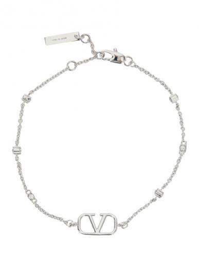 silver vlogo bracelet