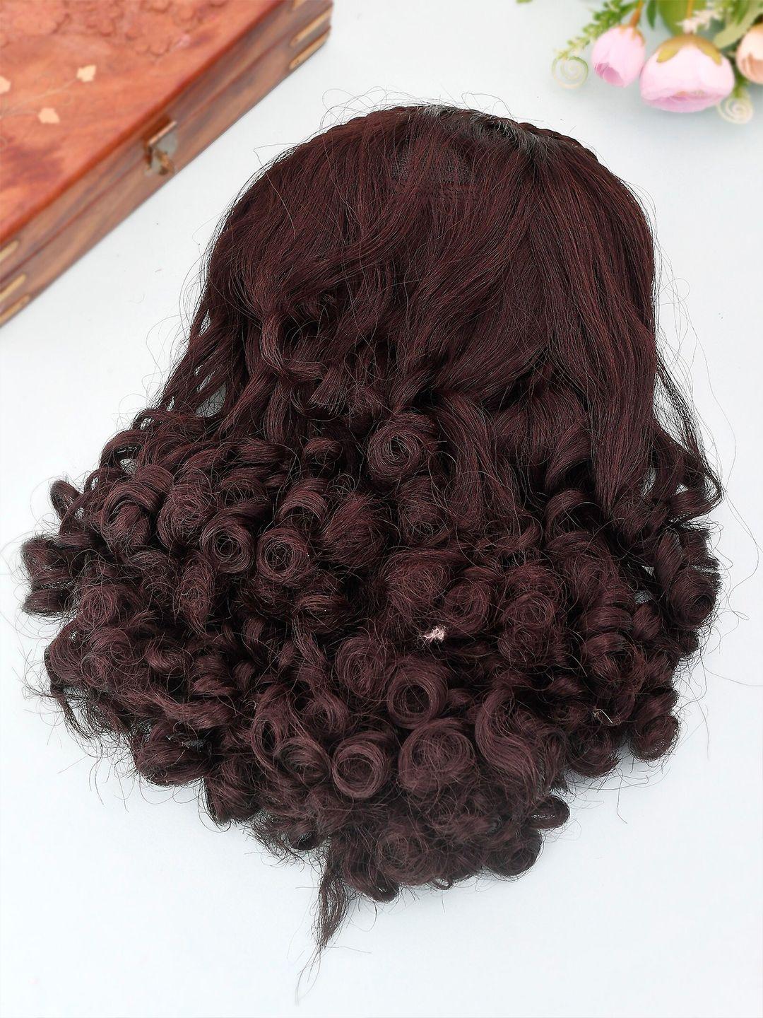 silvermerc designs women black hair extension with hairclip