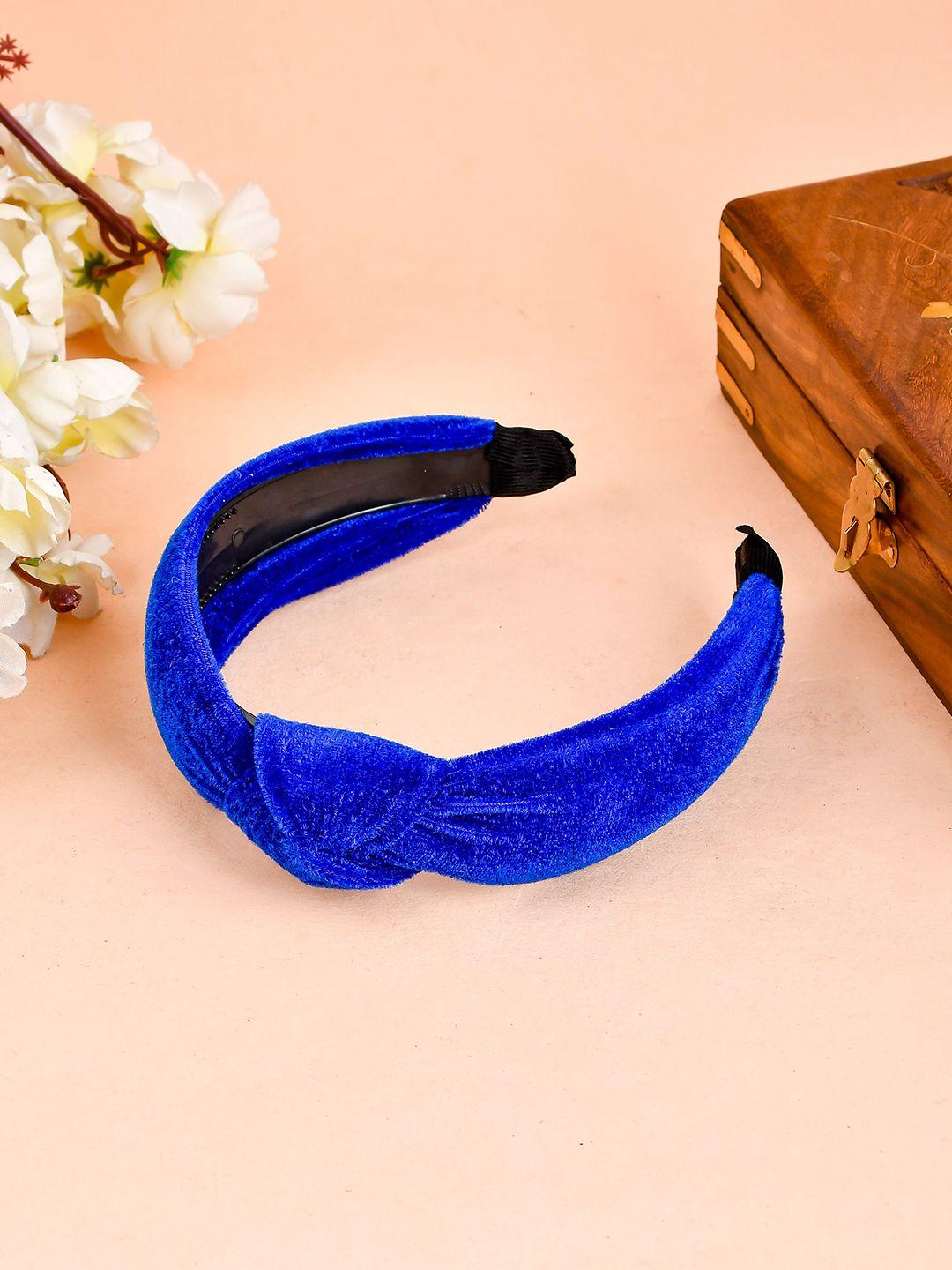 silvermerc designs girls blue knot hairband