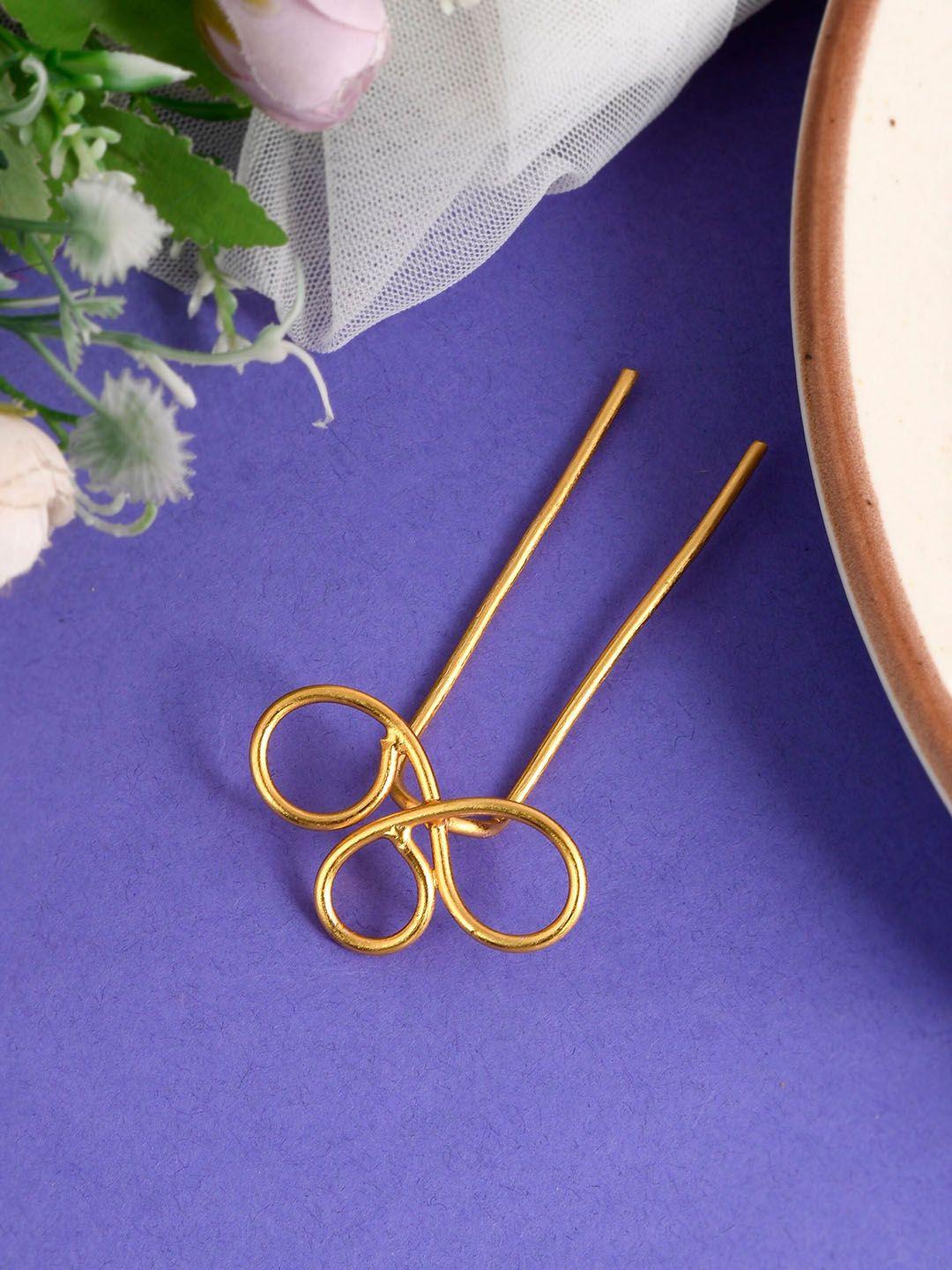 silvermerc designs women gold-plated hairstick