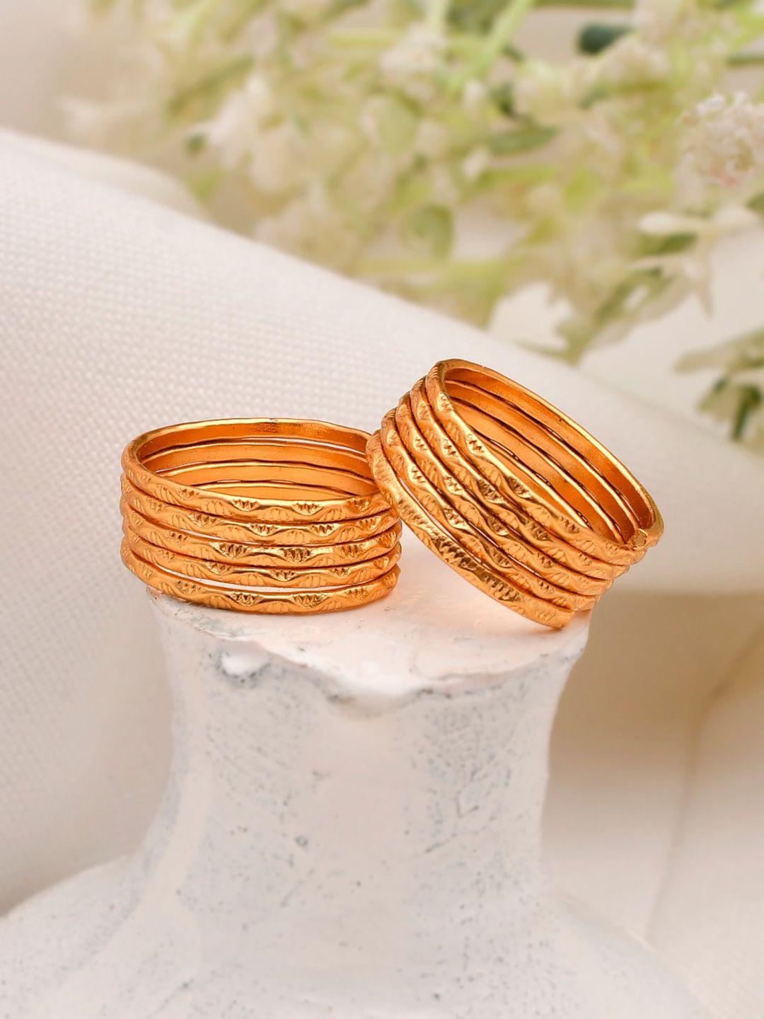 silvermerc designs women golden set of 2 spiral toe ring