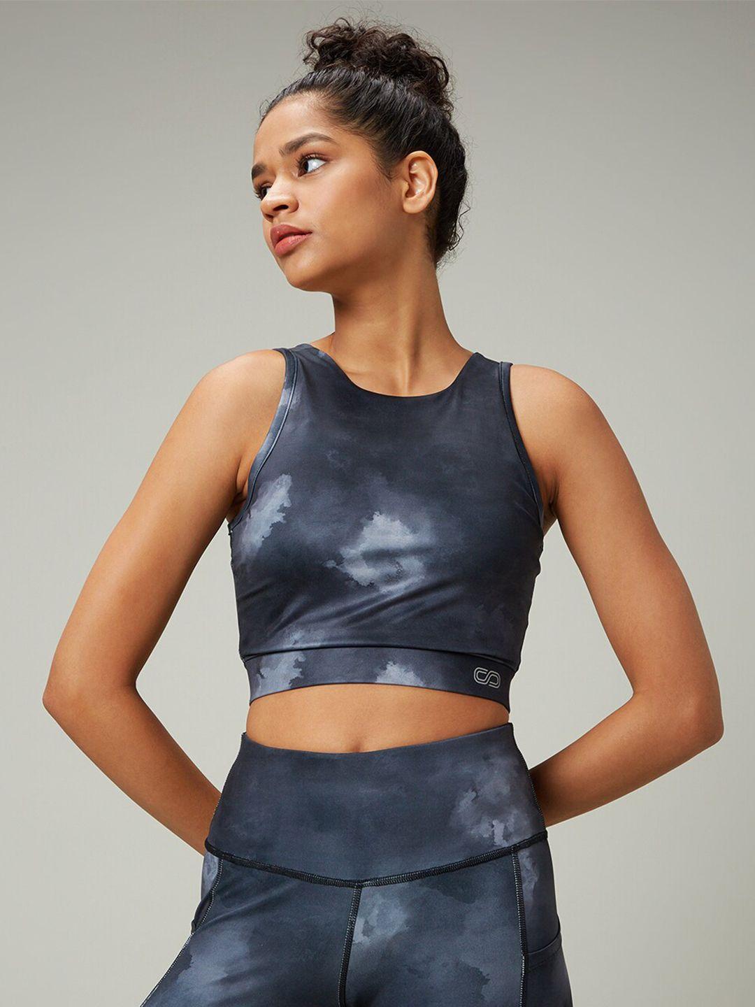 silvertraq tie and dye styled back crop top
