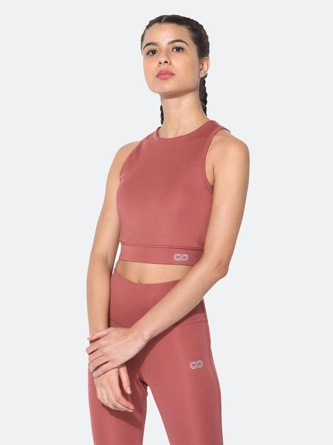 silvertraq dusty pink relaxed fit crop top
