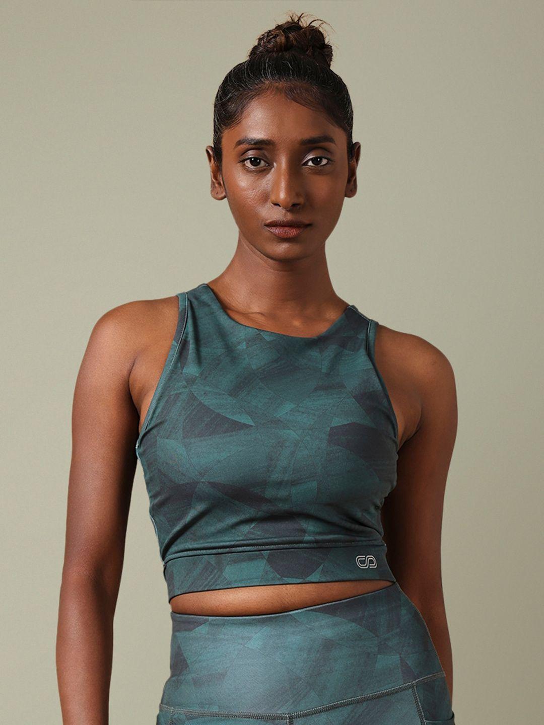 silvertraq green bralette crop top