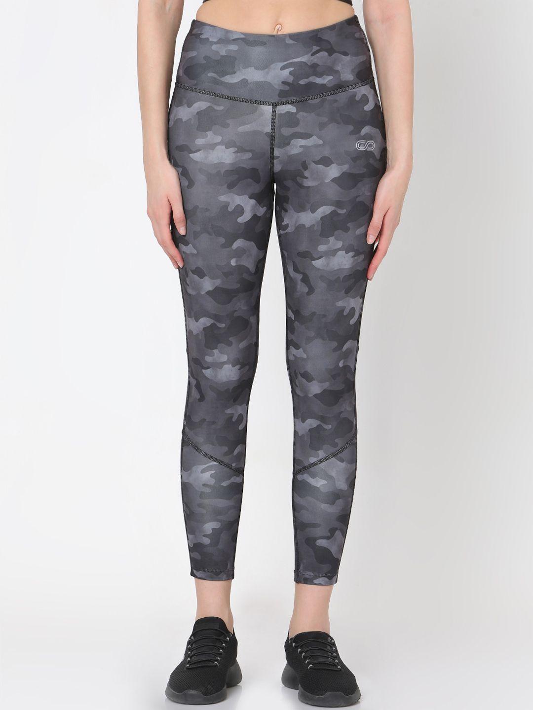 silvertraq women grey printed leggings