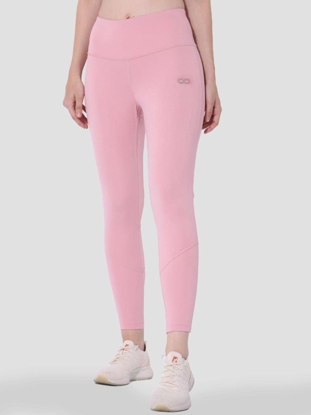silvertraq women pink solid tights