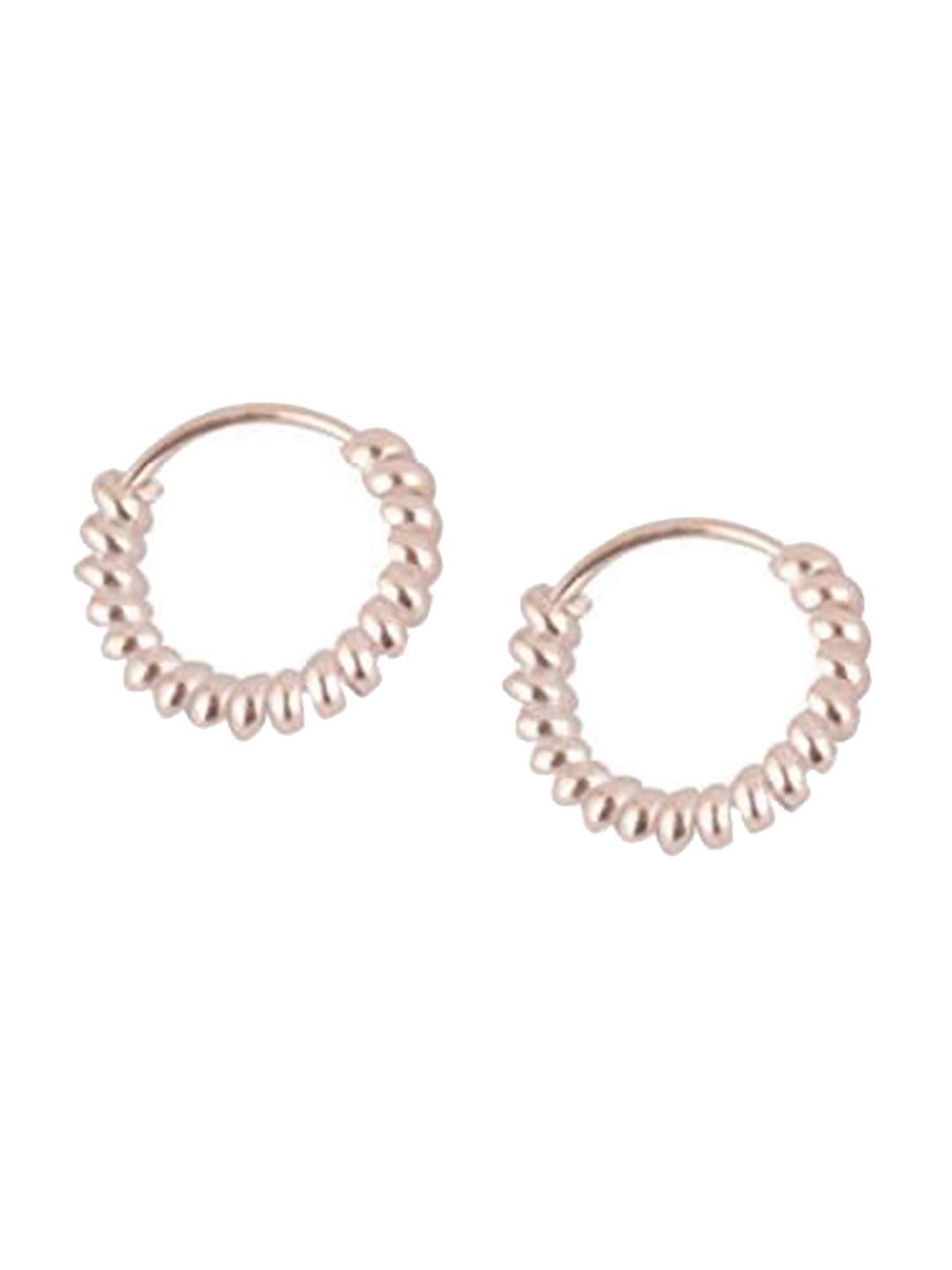 silverwala silver-plated circular 925 silver hoop earrings