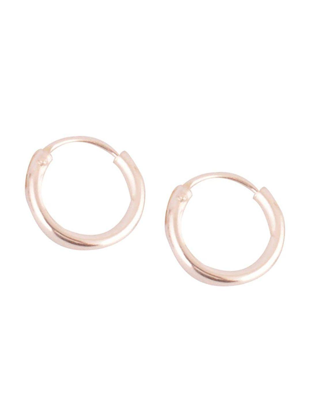 silverwala silver-plated contemporary hoop earrings