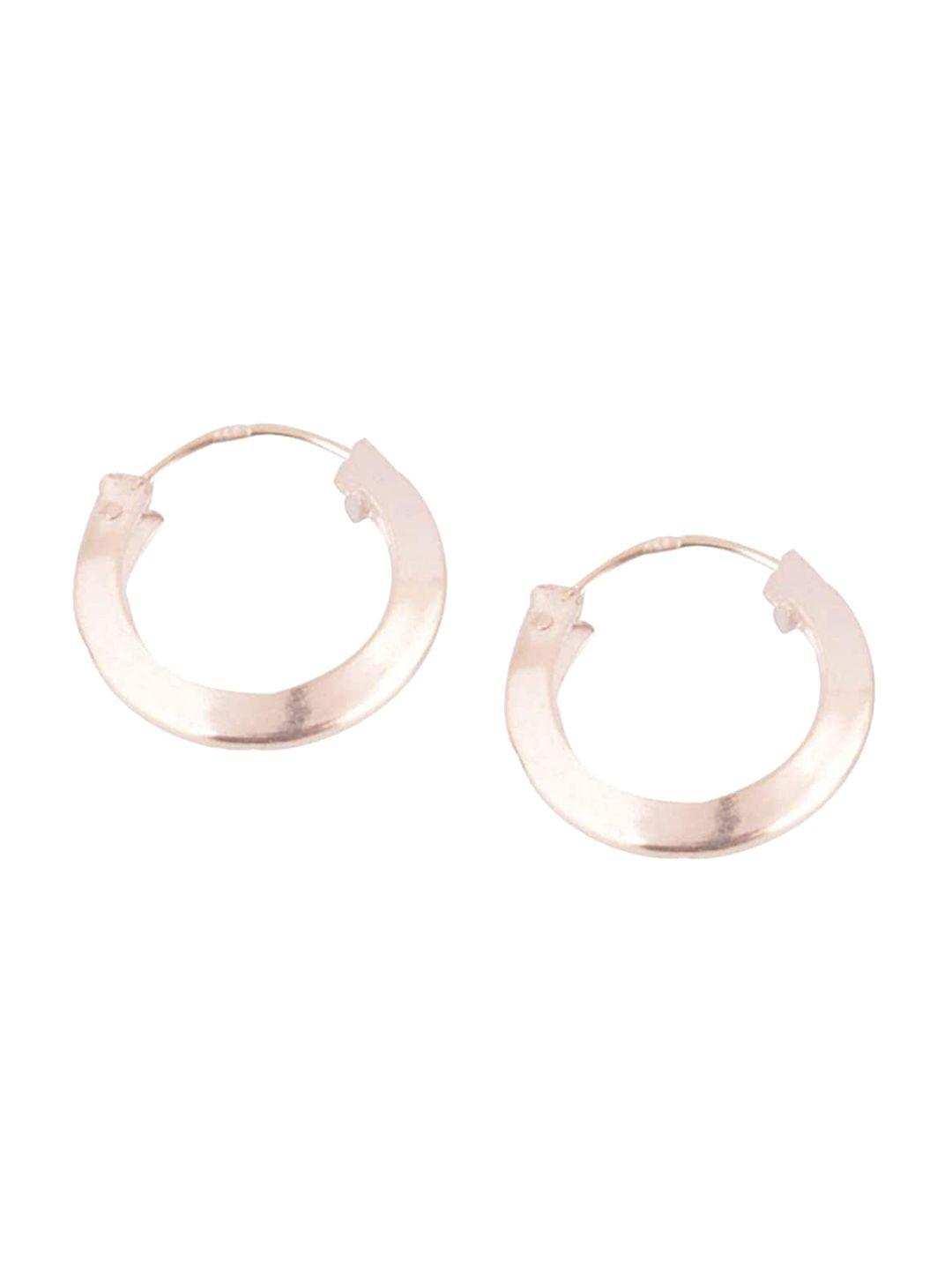 silverwala silver plated hoop earrings