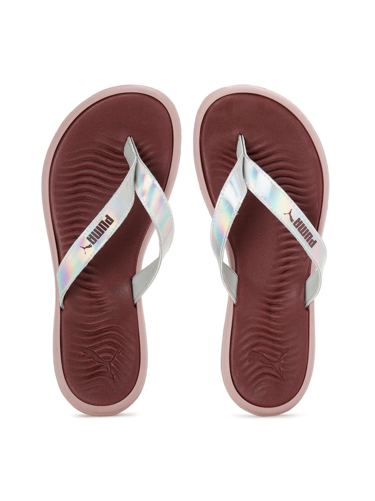 silvia womens maroon flipflops