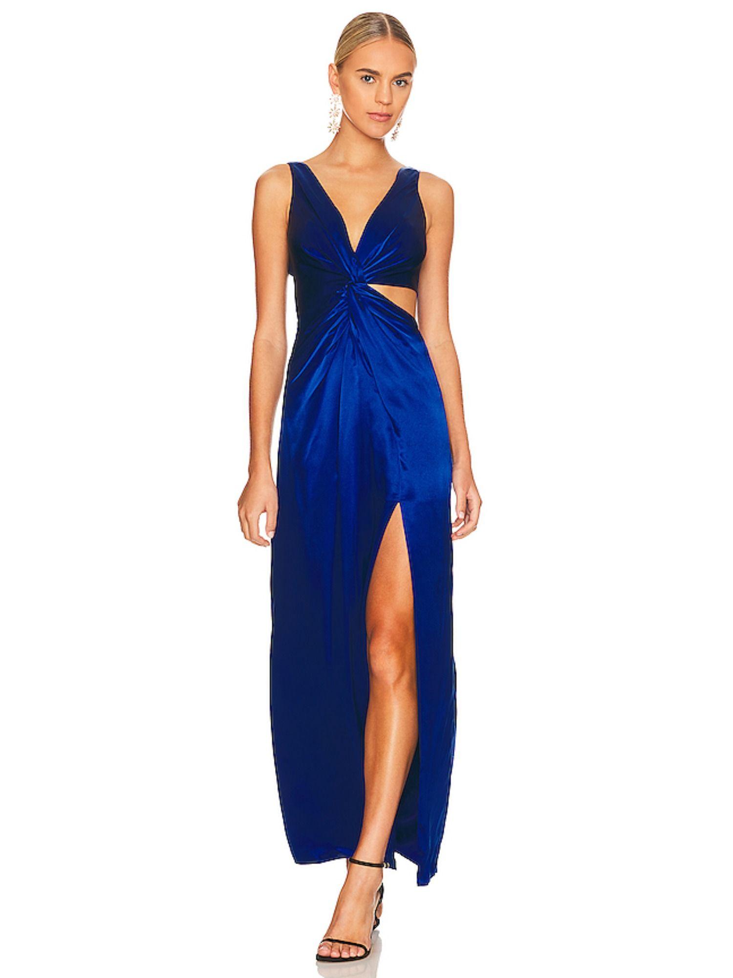 silvina wrap cut out gown