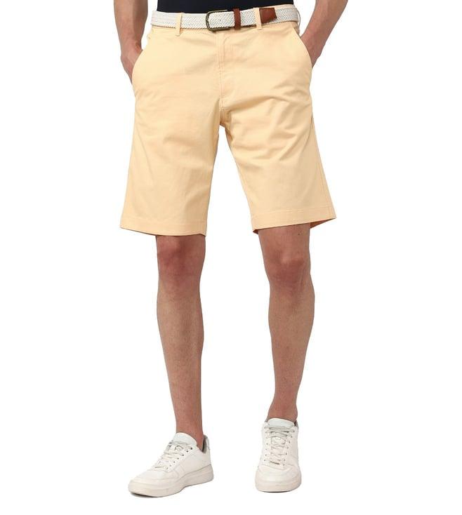 simon carter london beige slim fit shorts