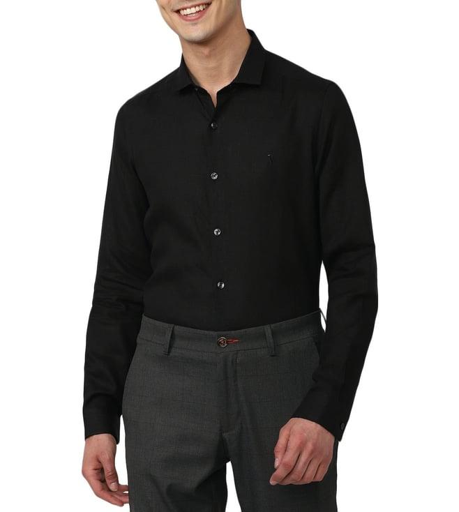 simon carter london black slim fit shirt