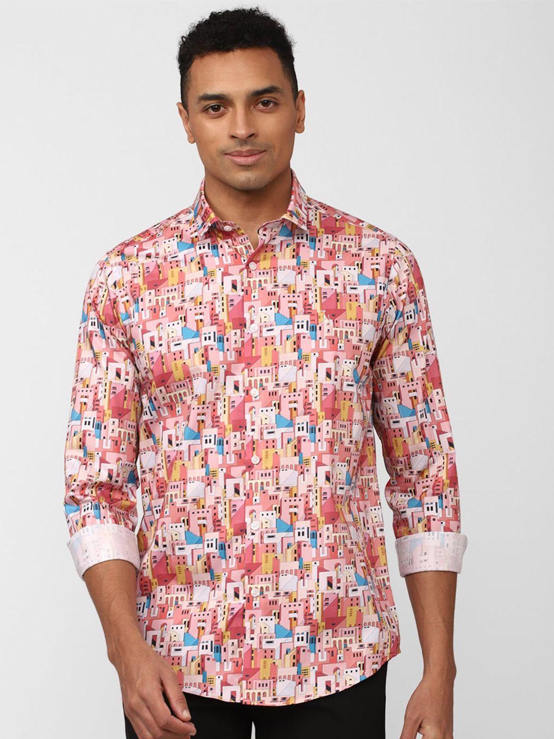 simon carter london conversational printed cotton casual shirt