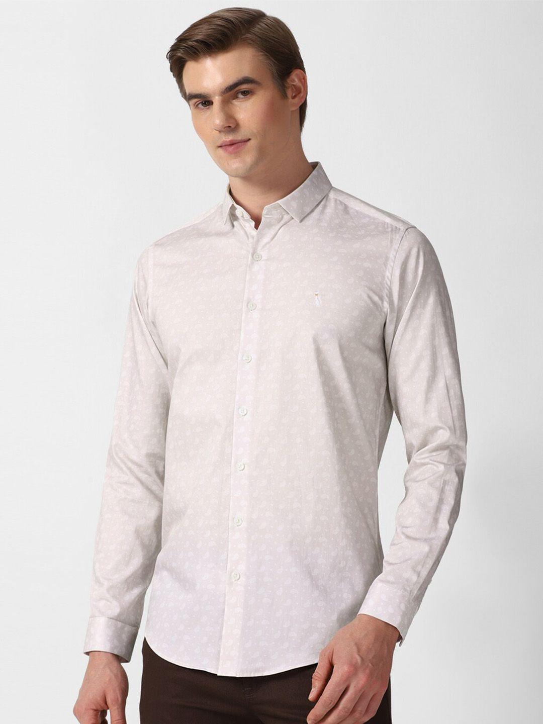 simon carter london ethnic motifs printed cotton slim fit casual shirt