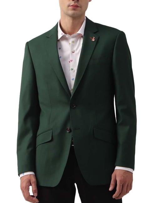 simon carter london green regular fit blazer