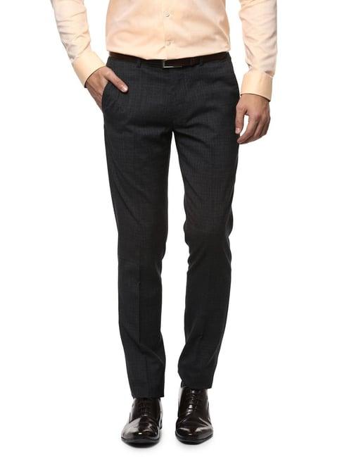 simon carter london grey slim fit trousers