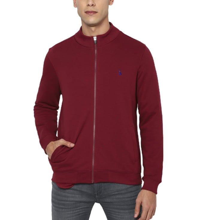 simon carter london maroon regular fit casual jacket