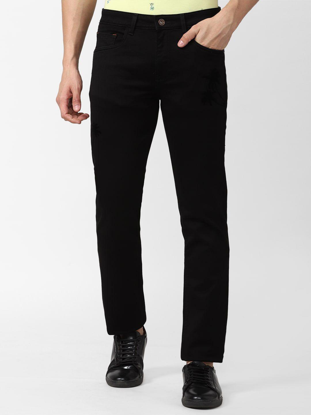 simon carter london men slim fit mid-rise jeans