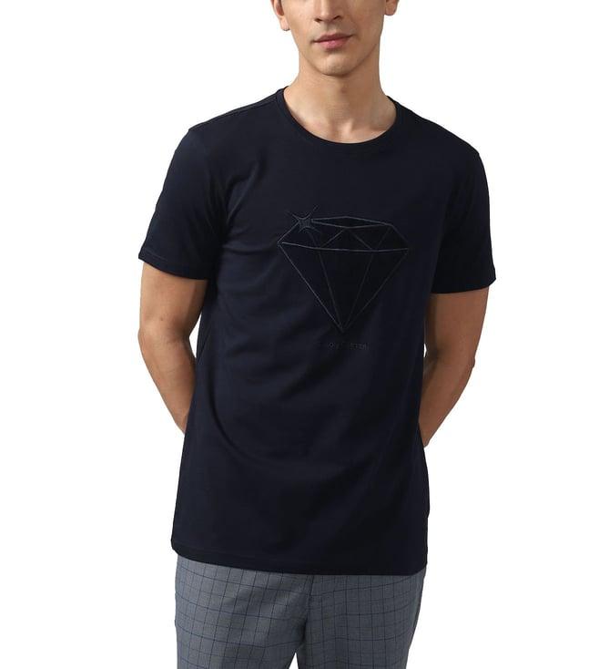 simon carter london navy graphic slim fit t-shirt